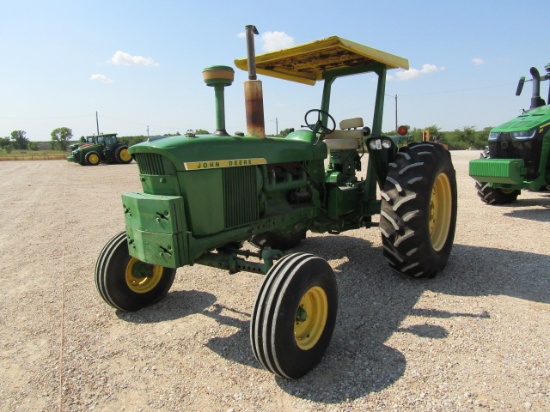 1704 4020 Jd 2 Post 2wd Scy 9283hrs 1966 Model "Tractor Is From Oklahoma St Test Farm, Runs & Drive"