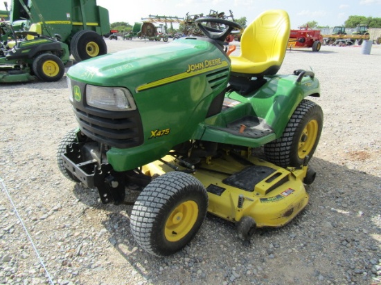 1781 X475 JOHN DEERE RIDING MOWER ALL WHEEL STEER W/626 JOHN DEERE DECK 2002 MODEL 538HRS 538 S/N:M0