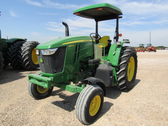 1802 6105E JOHN DEERE 2 POST 2WD 10.00X16 460/85R34 4445HRS 2020 MODEL