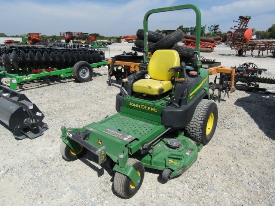 1805 997 JOHN DEERE ZERO TURN MOWER W/7 IRON PRO 60'' MOWER DECK 15X6.00-X6 26X12.00X12 3282HRS 2014