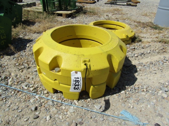 1833 1 SET 450 JOHN DEERE WHEEL WEIGHTS