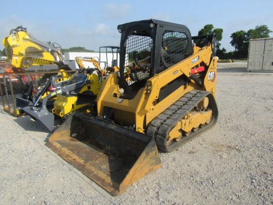 7712 259D3 CAT TWO SPEED SKID STEER LOADER W/16'' TRACKS 1736HRS S/N:CAT0259DTCW918923