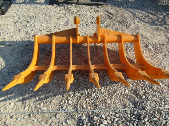 8913 CAT307 48'' EXCAVATOR RAKE S/N:C-307-PZ48-220