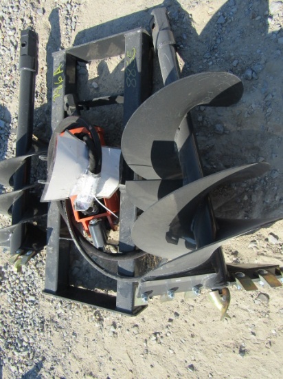 8855 WOLVERINE HYD AUGER W/2 BITS S/N:ZW-01468