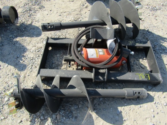 8856 WOLVERINE HYD AUGER W/2 BITS S/N:ZW-01469