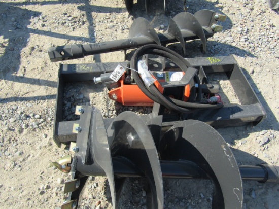 8861 WOLVERINE HYD AUGER W/2 BITS S/N:ZW-01462