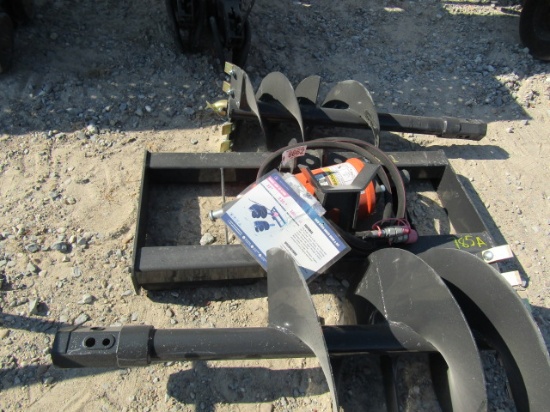 8862 WOLVERINE HYD AUGER W/2 BITS S/N:ZW-01463