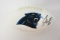 Cam Newton Carolina Panthers signed autographed logo football PSAS COA