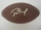 Tom Brady New England Patriots signed autographed brown football PSAS COA