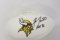Fran Tarkenton Minnesota Vikings signed autographed logo football PSAS COA