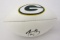 Aaron Rodgers Green Bay Packers signed logo football PSAS COA