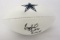 Ezekiel Elliott Dallas Cowboys signed logo football PSAS COA