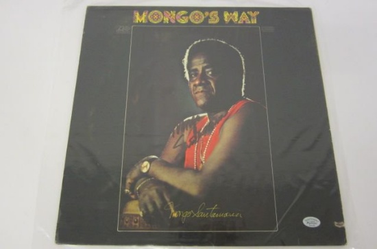 Mongo Santamaria "Mongo's Way" signed autographed record album cover PSAS COA