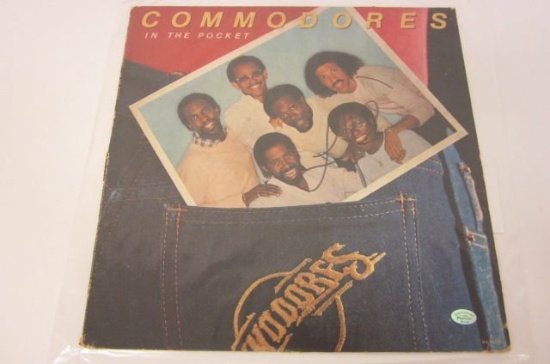 Commodores "In the pocket" signed autographed record album cover PSAS COA