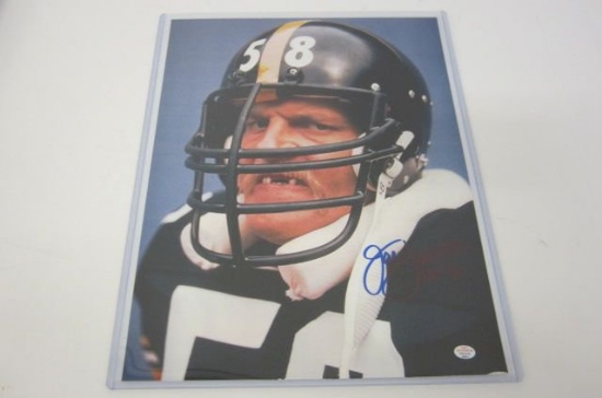 Jack Lambert Pittsburgh Steelers signed autographed 11x14 photo PSAS COA
