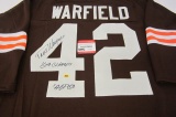 Paul Warfield Cleveland Browns signed autographed jersey w/Inscriptions CAS COA