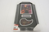 Willie Nelson signed autographed framed matted guitar Pick Guard PSAS COA