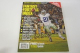 Ezekiel Elliott Dallas Cowboys signed autographed fantasy football magazine COA