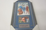 Stan Lee Pin Up Page Marvel signed autographed framed matted 8x10 photo PAAS COA