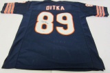 Mike Ditka Chicago Bears signed autographed football jersey COA