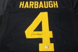 Jim Harbaugh Michigan Wolverines signed autographed jersey GA COA