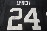 Marshawn Lynch Oakland Raiders signed autographed jersey GA COA