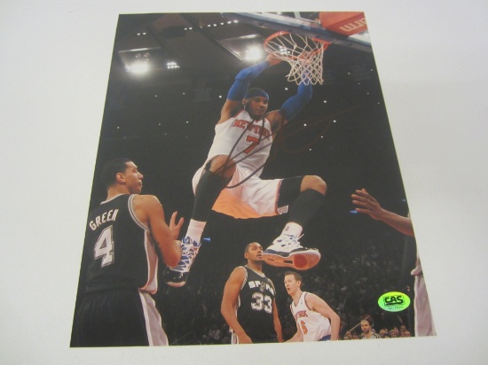 Carmelo Anthony New York Knicks signed autographed 8x10 photo CAS COA