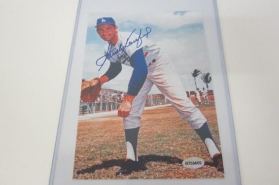 Sandy Koufax Los Angeles Dodgers signed autographed 5x7 photo Certified Coa