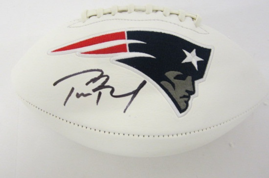 Tom Brady New England Patriots signed autographed football Certified Coa