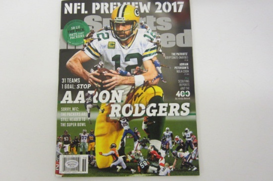 Aaron Rodgers Green Bay Packers signed autographed Sports Illustrated magazine Certified Coa