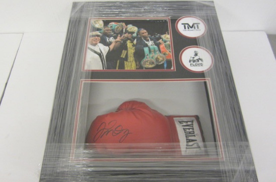 Floyd Mayweather signed autographed Framed boxing glove PAAS Coa