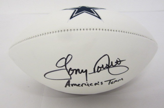 Tony Dorsett Dallas Cowboys signed autographed football Certified Coa