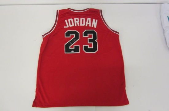 Michael Jordan Chicago Bulls signed autographed basketball jersey COA