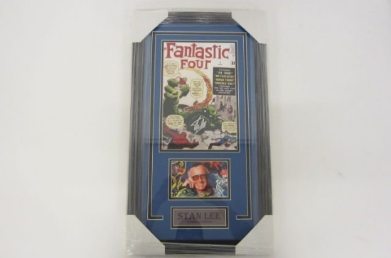 Stan Lee Fantastic Four signed autographed framed matted 8x10 photo PAAS COA
