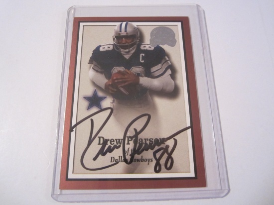 DREW PEARSON COWBOYS GREATS OF THE GAME signed autographed CARD COA