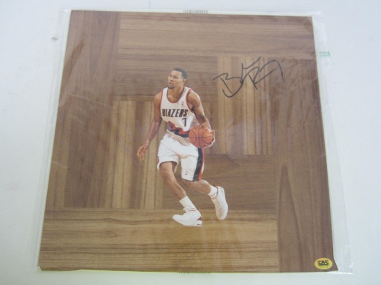 Brandon Roy Portland Trailblazers signed autographed vinyl floorboard CAS COA