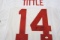 YA Tittle New York Giants signed autographed jersey JSA COA