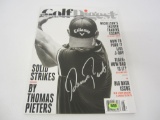 Thomas Pieters PGA golfer signed autographed magazine CAS COA