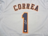Carlos Correa Houston Astros Hand Signed Autographed Jersey Paas Certified.