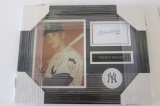 Mickey Mantle New York Yankees signed autographed framed cut signature with photo Certified Coa
