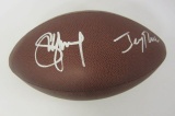 Steve Young, Jerry Rice San Francisco 49ers signed autographed football PAAS Coa