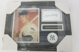 Mickey Mantle New York Yankees signed autographed framed cut signature Certified Coa