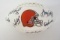 Greg Pruitt Thom Darden Sam Rutigliano Cleveland Browns signed logo football 9 signatures GA COA