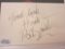 Robert Goulet singer actor signed autographed 3x5 index card PAAS COA