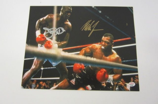 Mike Tyson Buster Douglas signed autographed 8x10 Color photo PAAS COA