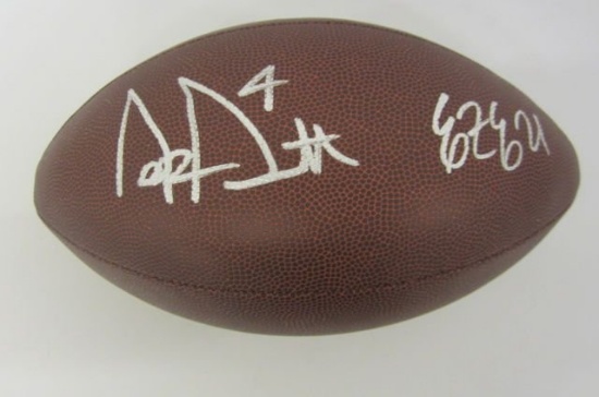 Dak Prescott, Ezekiel Elliott Dallas Cowboys signed autographed football PAAS Coa