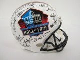 Joe Montana Jim Brown Michael Irvin signed FS Hall of Fame helmet 20+ signatures PSAS COA