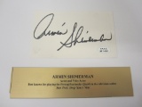 Armin Shimerman Star Trek Deep Space Nine signed autographed index card PAAS COA