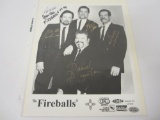 The Fireballs singing group signed autographed 8x10 photo PAAS COA