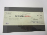 Dave Hedison Actor signed autographed canceled check PAAS COA